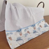 Fralda de Ombro - Balões e Paraquedas Azul