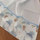 Fralda de Ombro - Balões e Paraquedas Azul