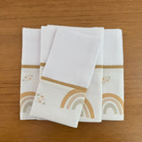 Kit Passeio 3 Peças: Fralda de Boca, Fralda de Ombro e Fralda Multiuso - Arco-iris