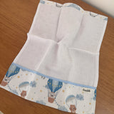 Fralda de Boca Barradinho - Balões e Paraquedas Azul