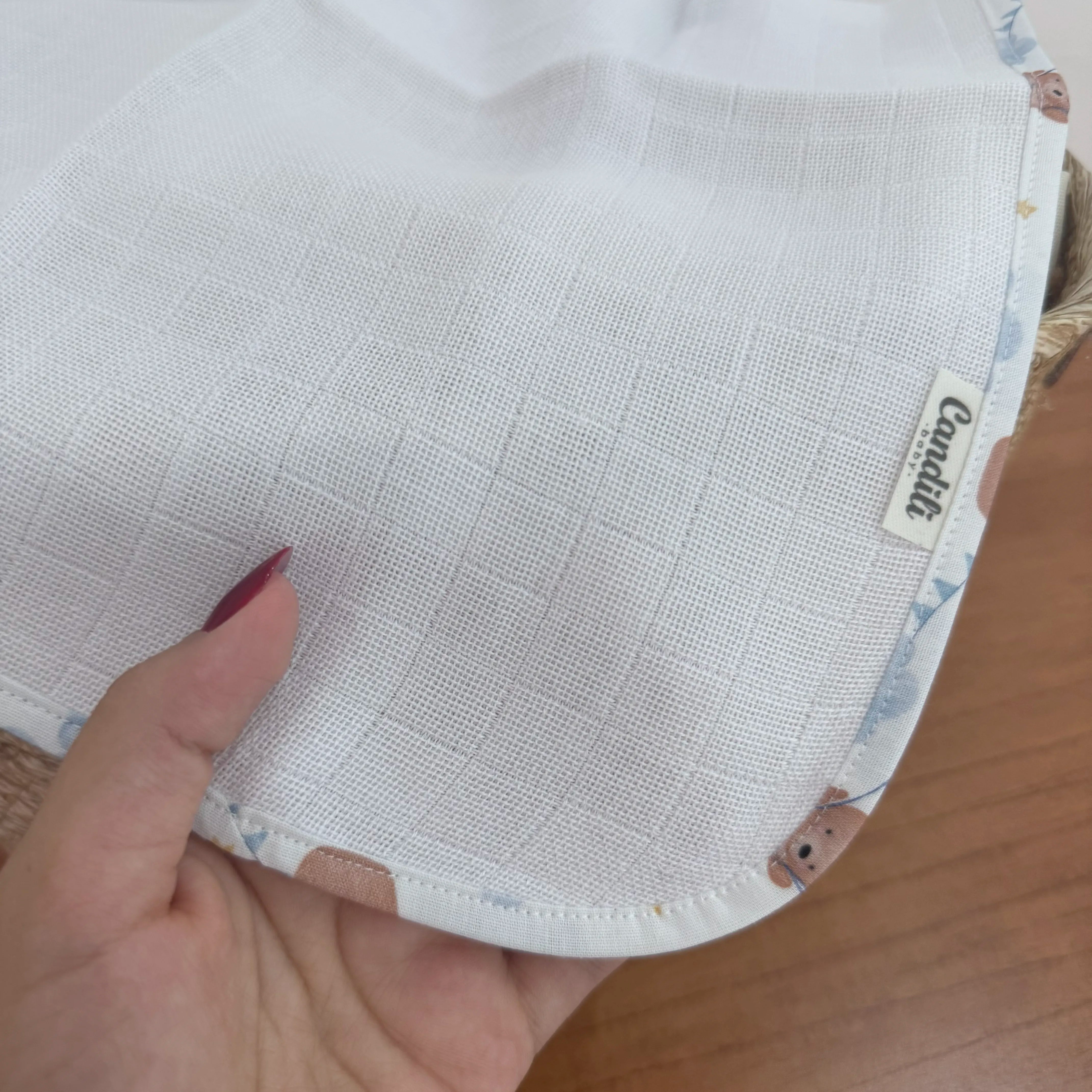 Fralda de Boca Slim - Balões e Paraquedas Azul