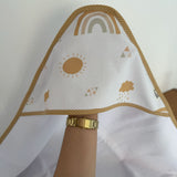 Toalha Fralda de Banho com Capuz Premium - Arco-iris