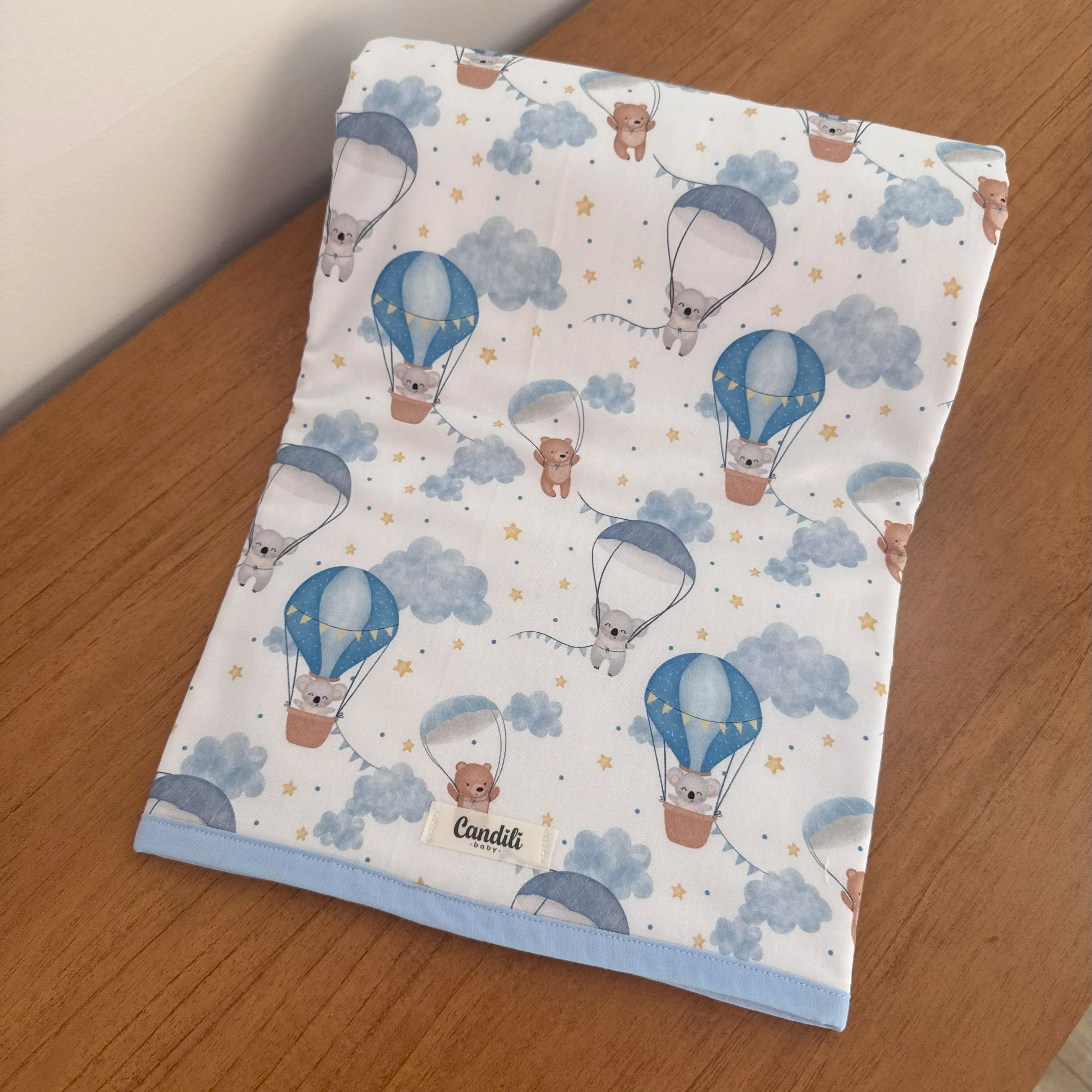 Kit Ternura 10 peças - Balões e Paraquedas Azul