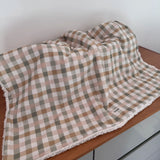 Cobertor Carneirinho - Xadrez e Cores