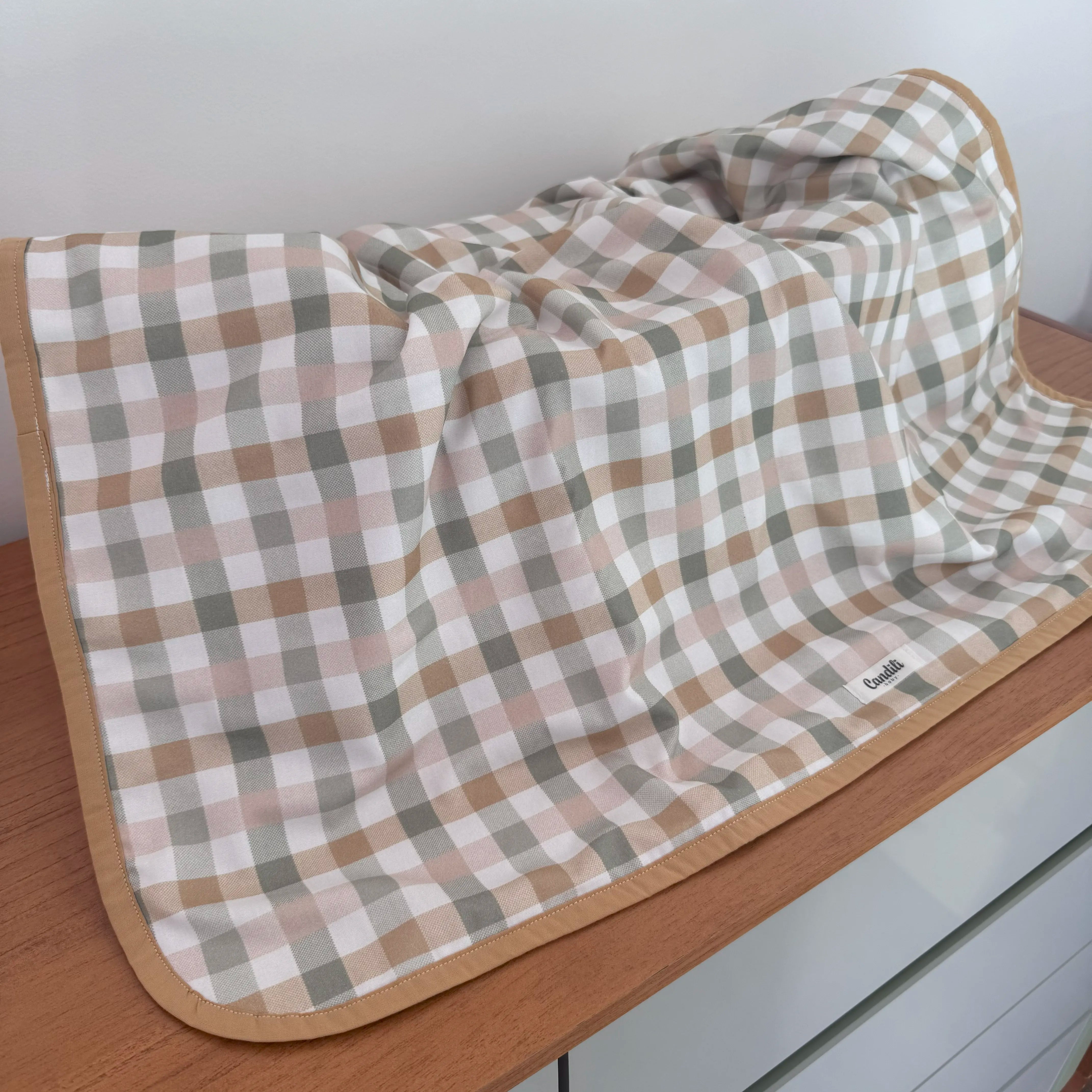 Manta Dupla Face - Xadrez e Cores