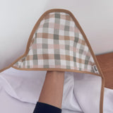 Toalha Fralda de Banho com Capuz Premium - Xadrez e Cores