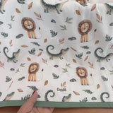 Manta Dupla Face -Leão e Jacaré