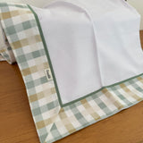 Cueiro Flanelado - Xadrez Verde