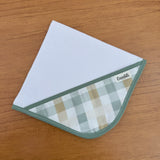 Kit Encanto 4 Peças: Fraldas de Boca e Fralda de Ombro - Xadrez Verde