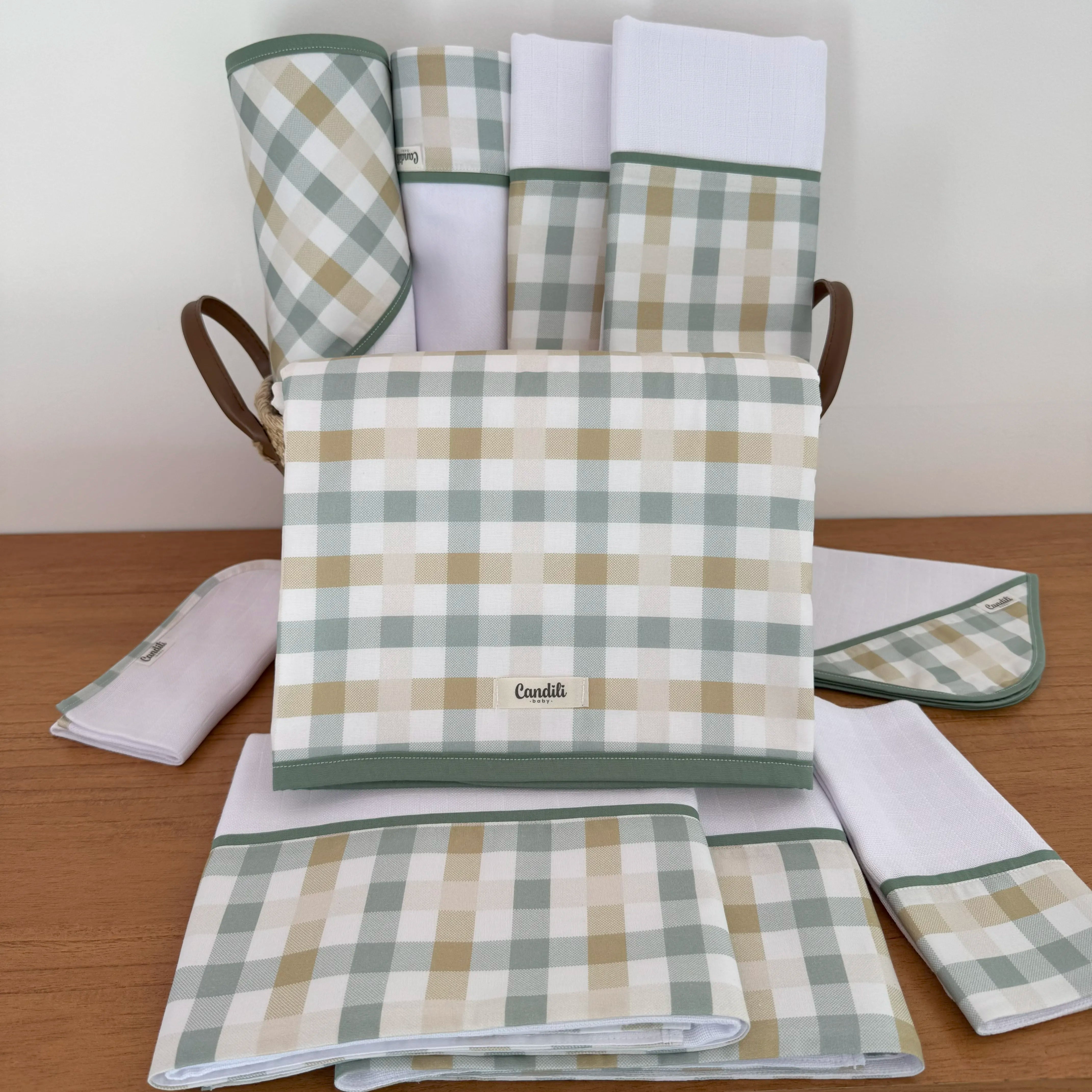 Kit Ternura 10 peças - Xadrez Verde