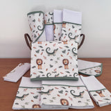 Kit Ternura 10 peças - Leão e Jacaré