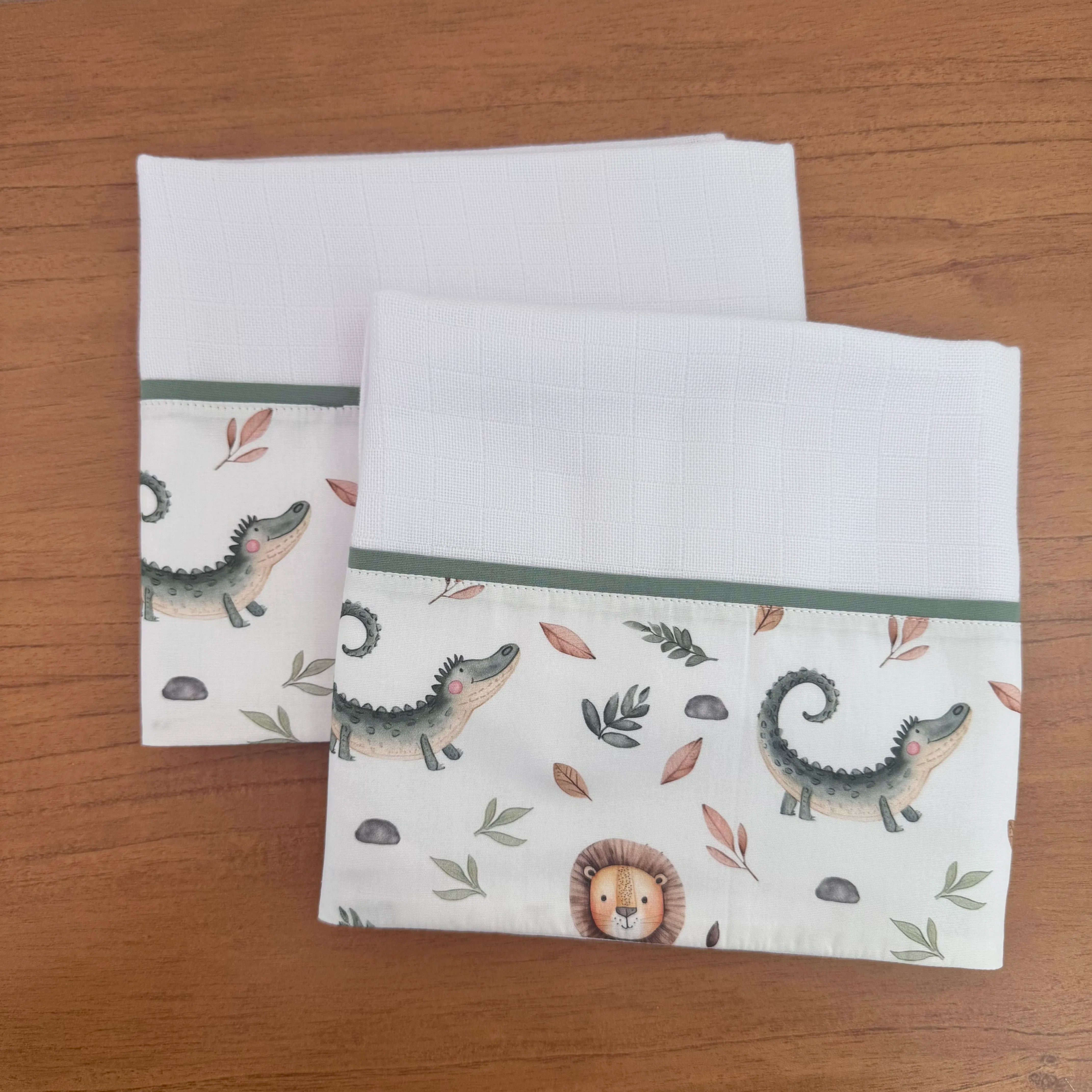 Kit Ternura 10 peças - Leão e Jacaré