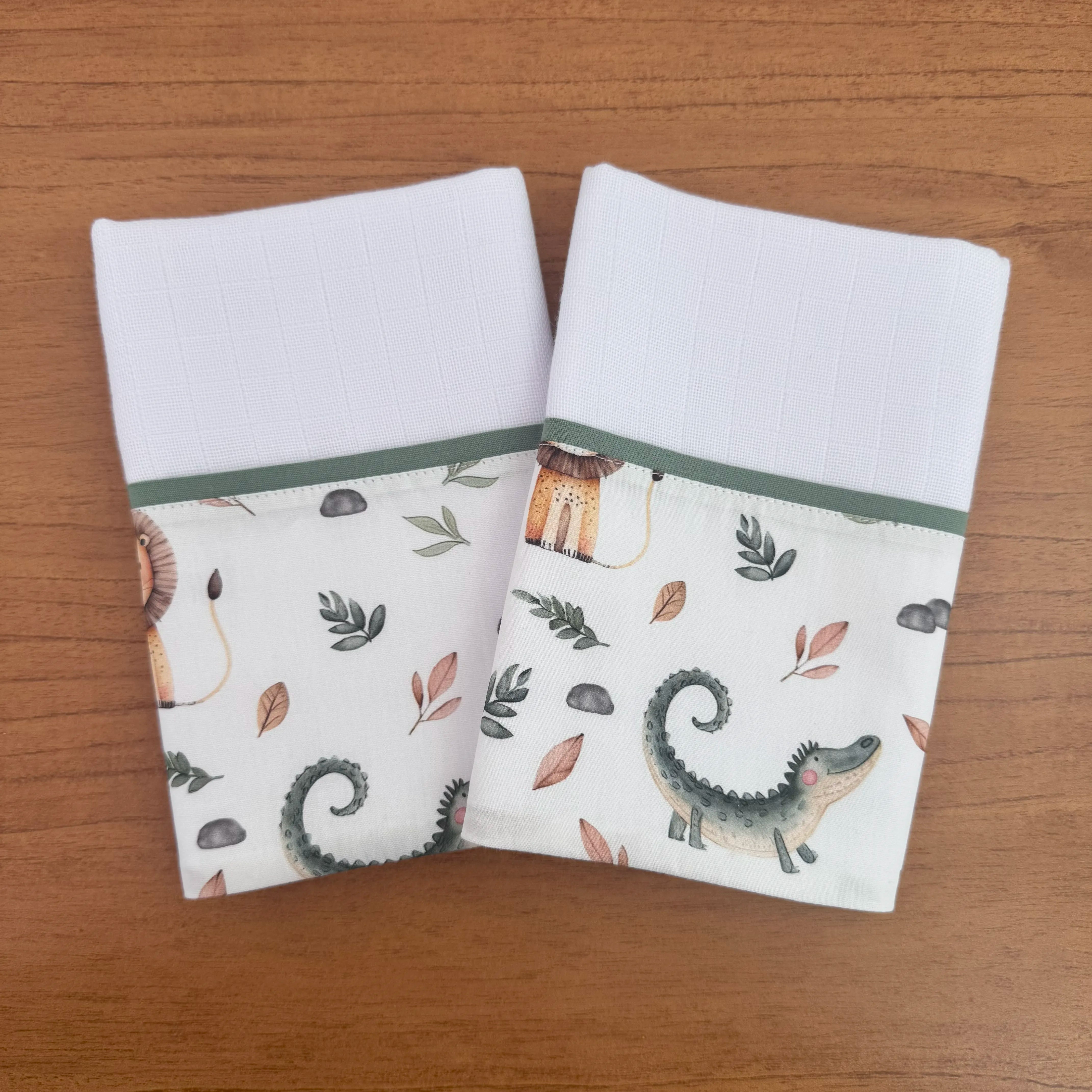 Kit Ternura 10 peças - Leão e Jacaré