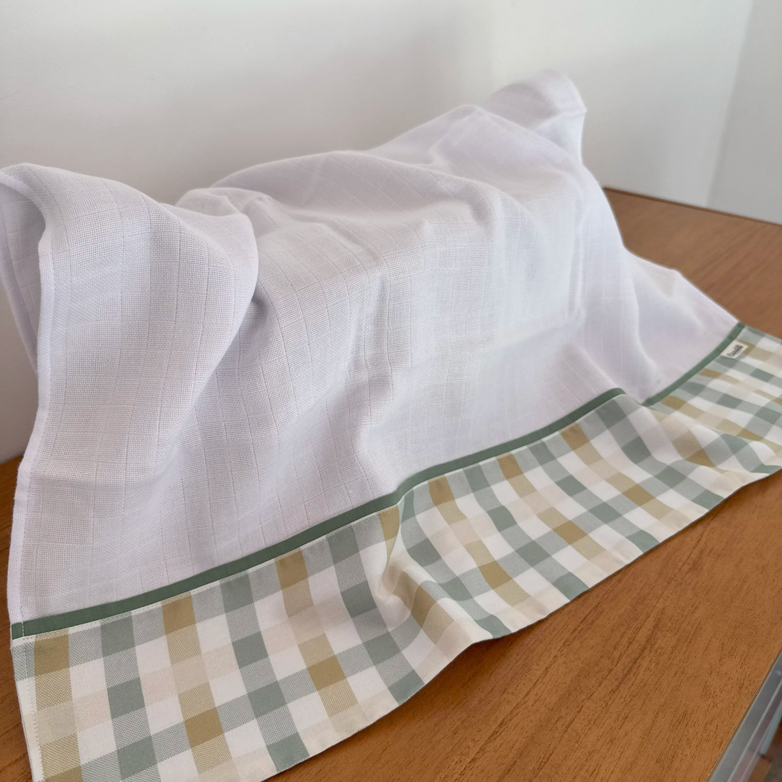 Fralda Multiuso - Xadrez Verde