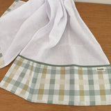 Fralda de Ombro - Xadrez Verde