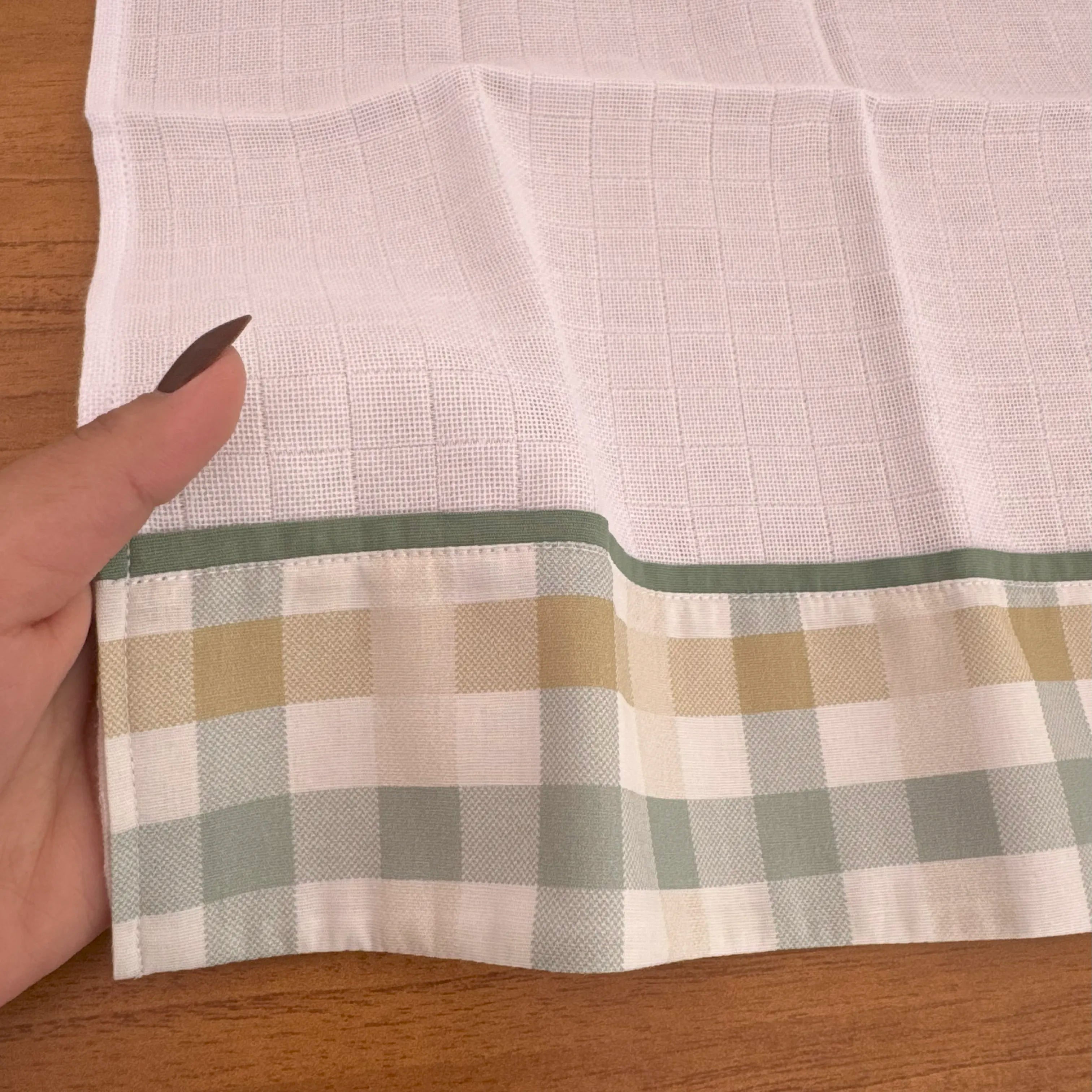 Fralda de Boca Barradinho - Xadrez Verde