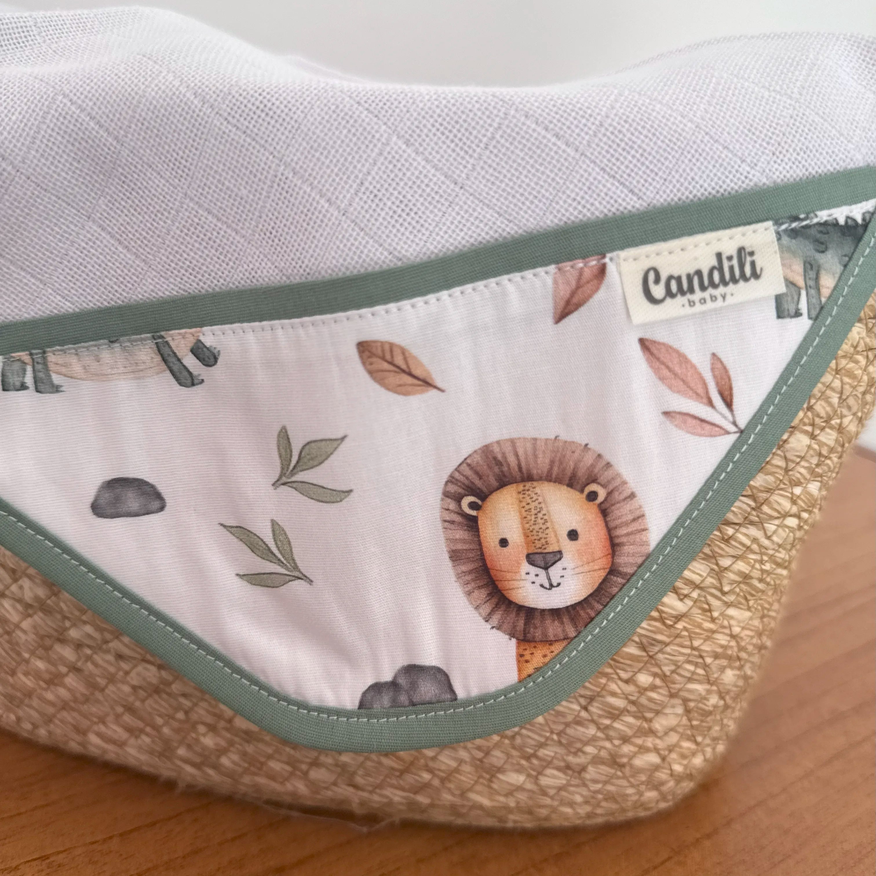 Fralda de Boca Cantinho - Leão e Jacaré