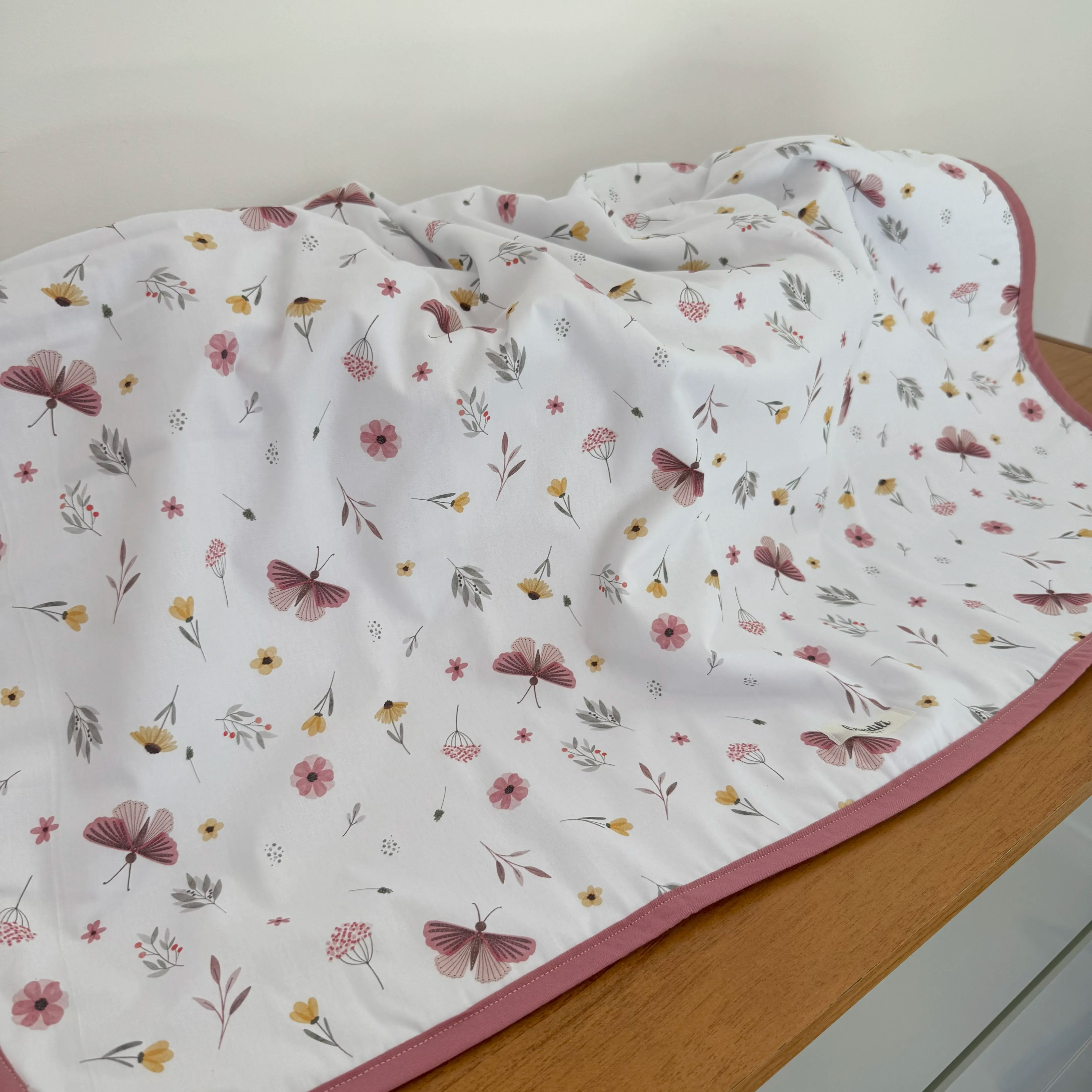 Manta Dupla Face - Borboletas