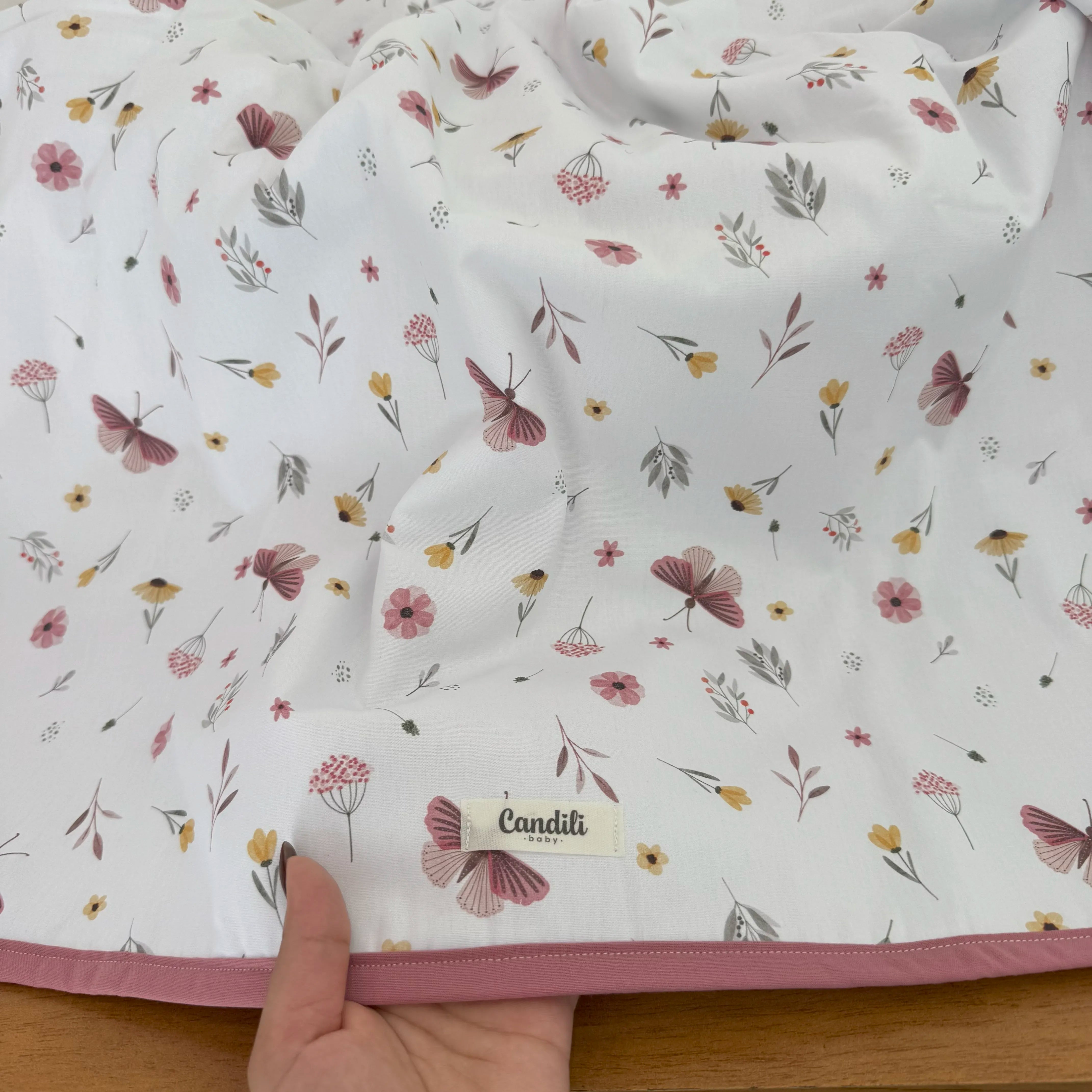 Manta Dupla Face - Borboletas