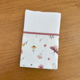 Kit Essencial 5 Peças: Fraldas de Boca, Fralda de Ombro e Fralda Multiuso - Borboletas