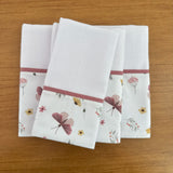 Kit Passeio 3 Peças: Fralda de Boca, Fralda de Ombro e Fralda Multiuso - Borboletas