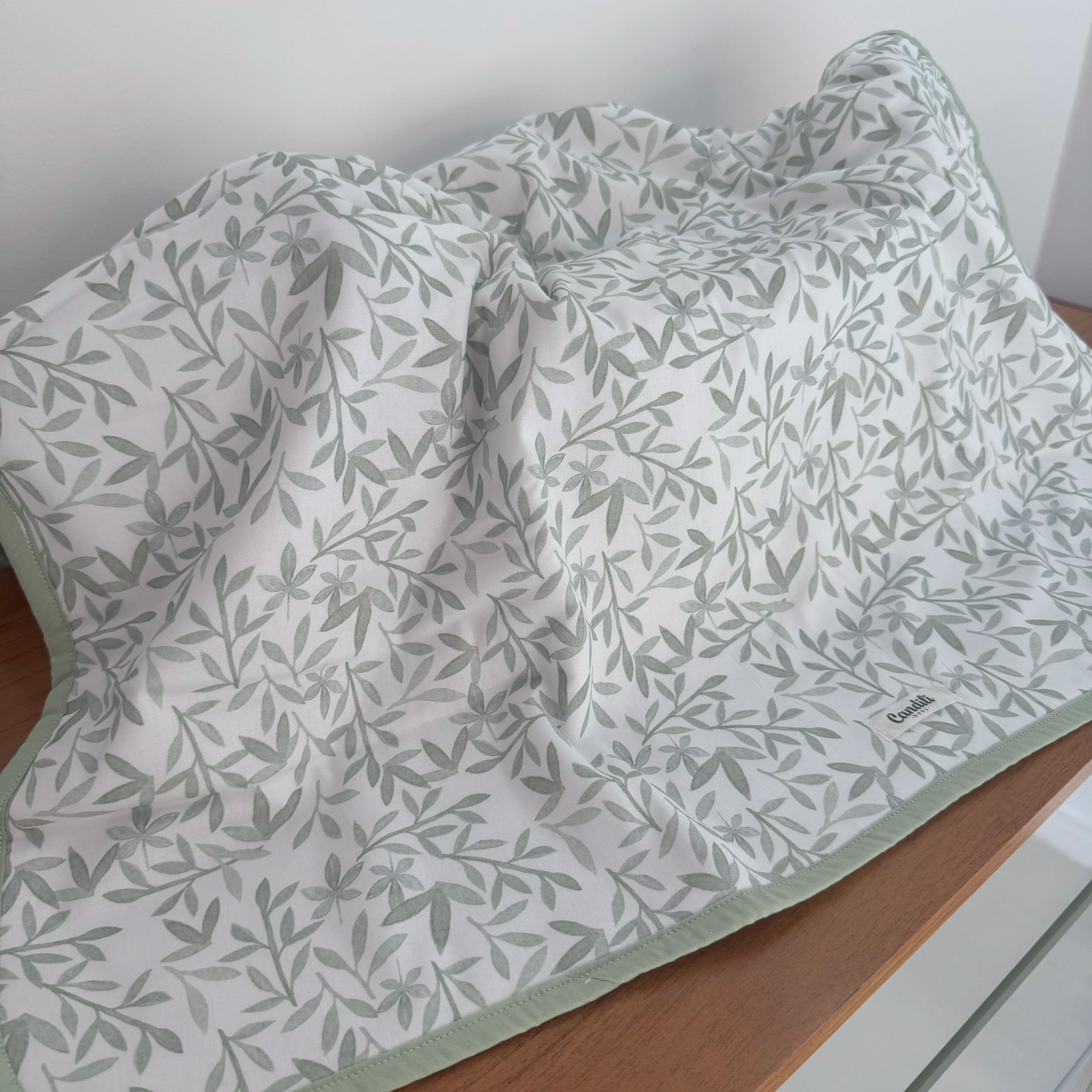 Manta Dupla Face - Folhagem