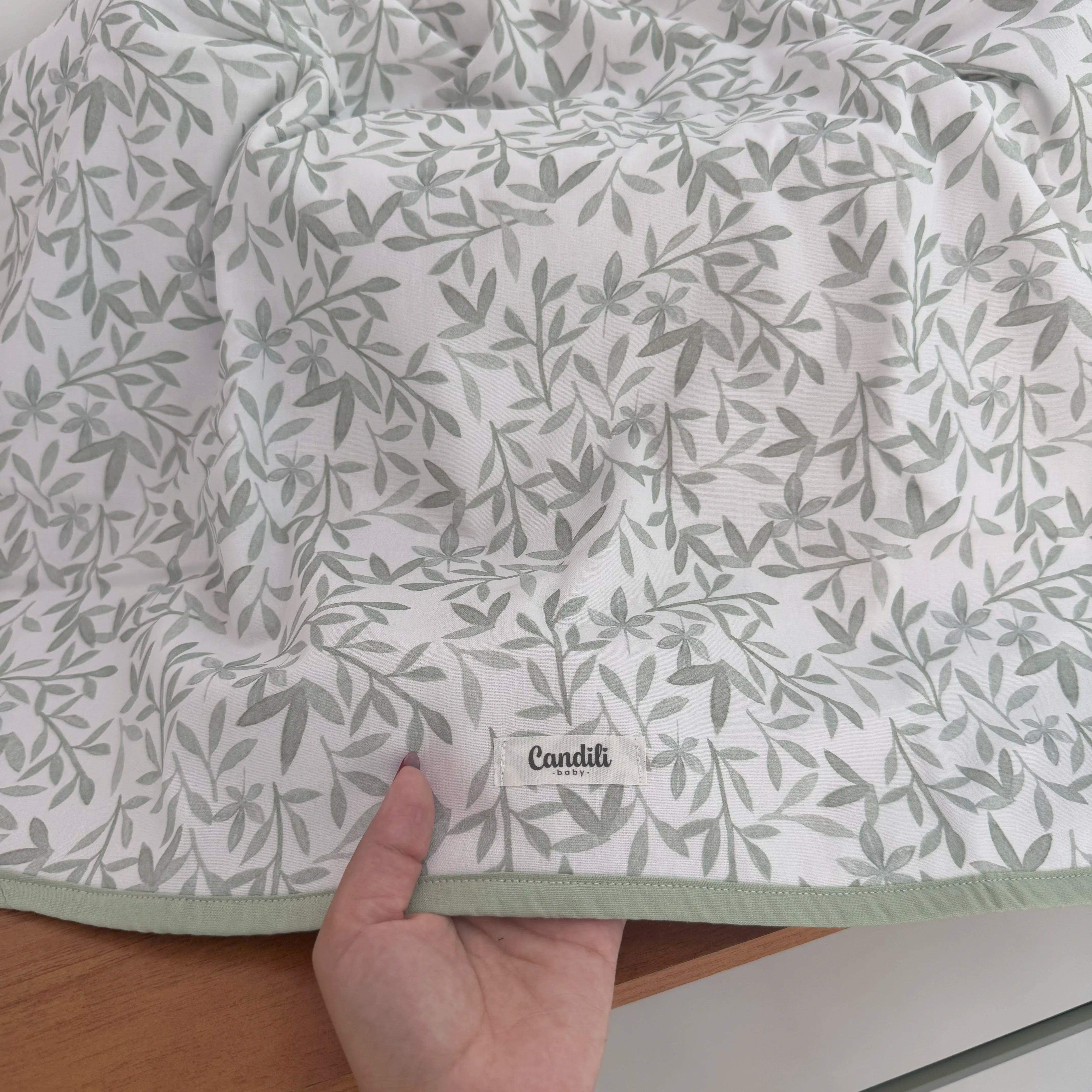 Manta Dupla Face - Folhagem