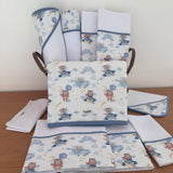 Kit Ternura 10 peças - Ursinho Aviador