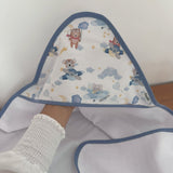 Kit Afeto 6 Peças: Fraldas de Boca, Fralda de Ombro, Fralda Multiuso e Toalha de Banho - Ursinho Aviador