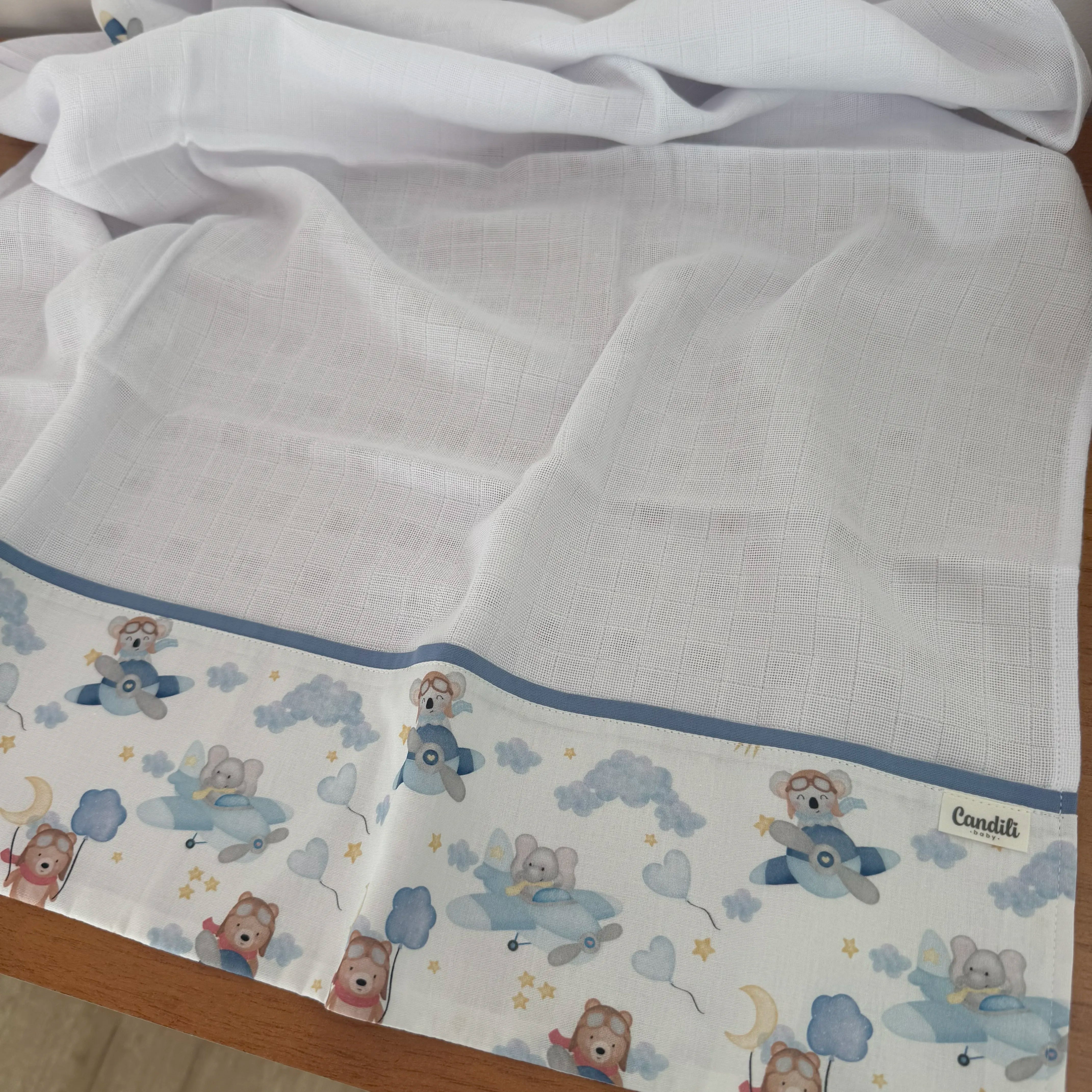 Fralda Multiuso - Ursinho Aviador