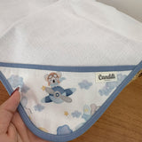 Fralda de Boca Cantinho - Ursinho Aviador