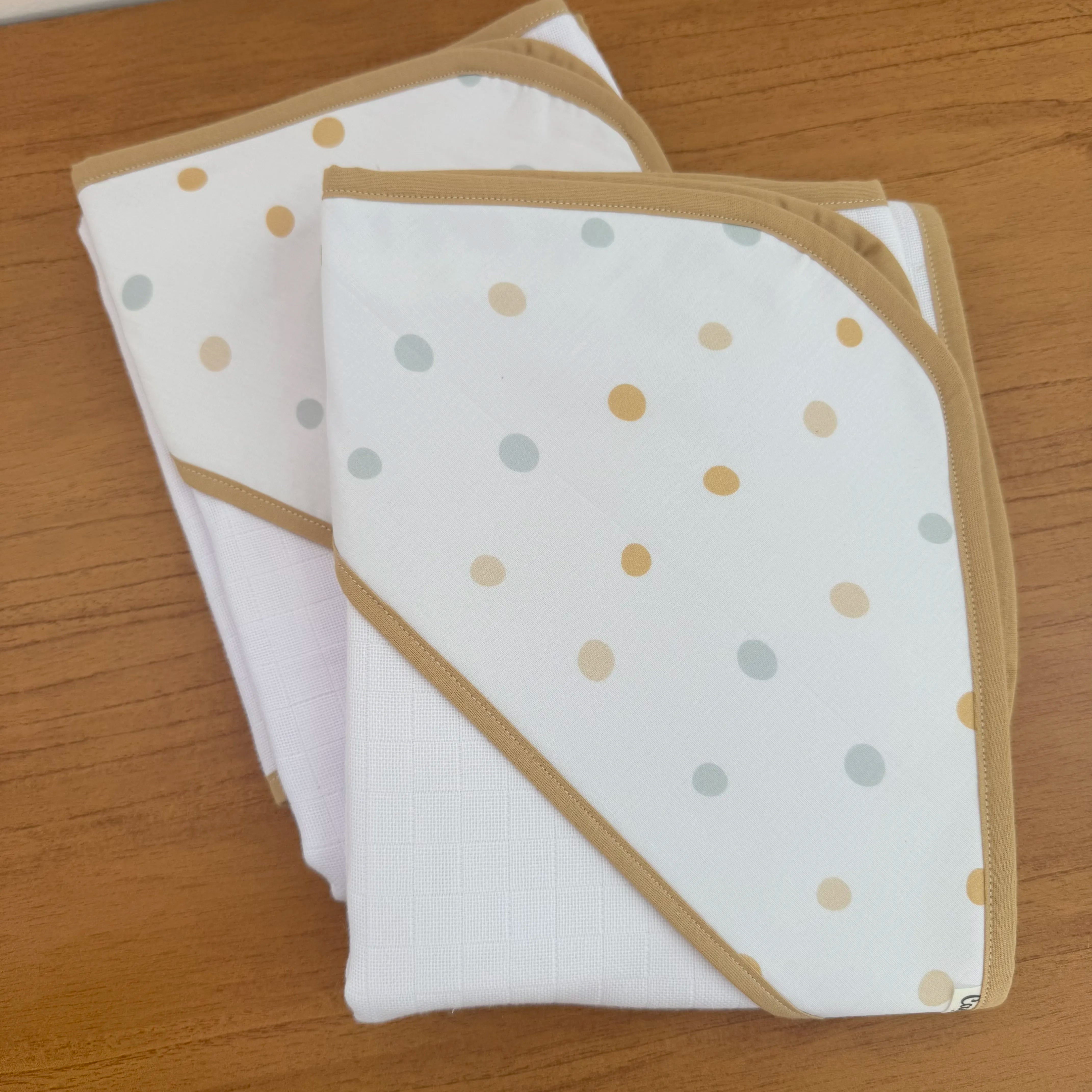 Kit Maternidade 20 peças - Bolinhas Neutras