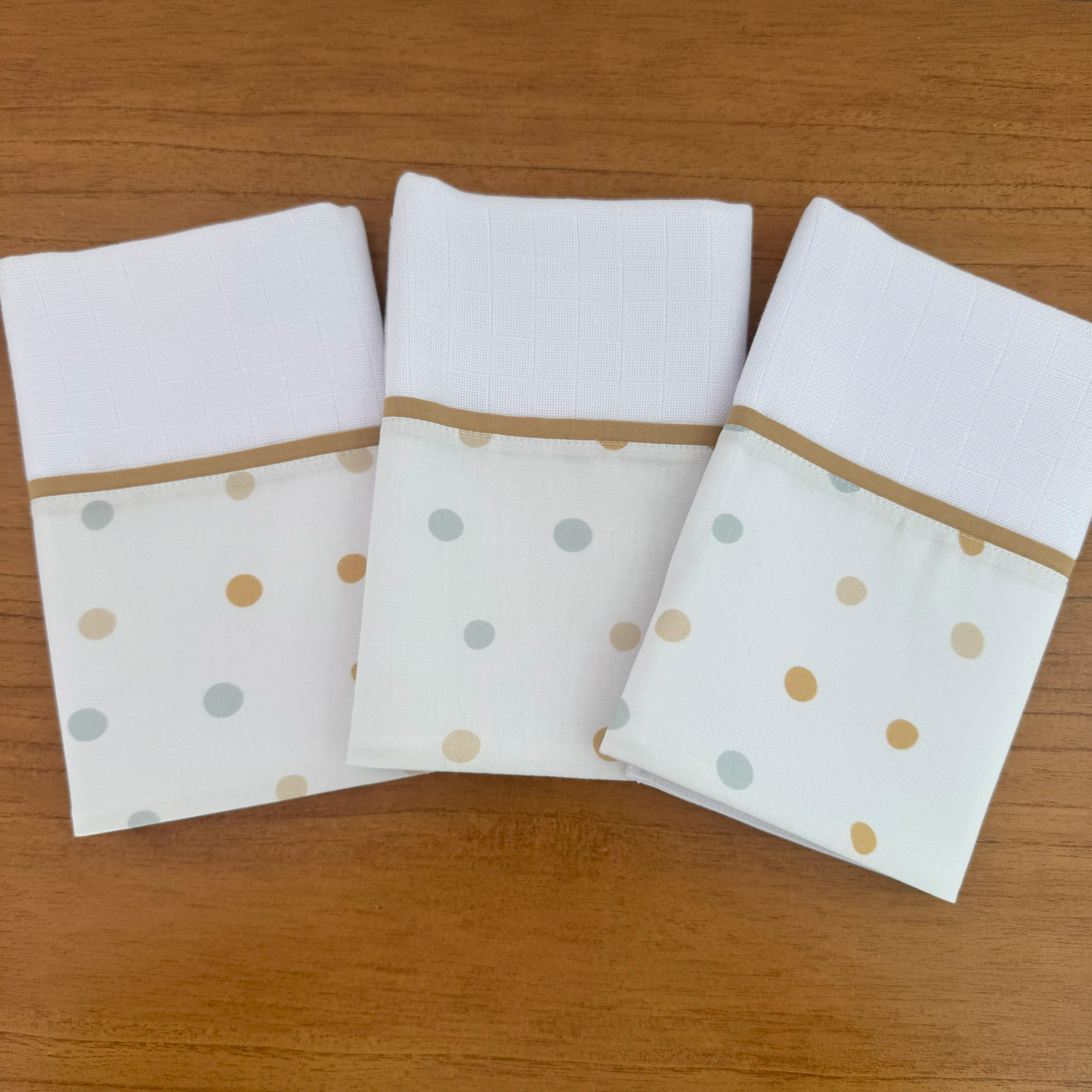 Kit Maternidade 20 peças - Bolinhas Neutras