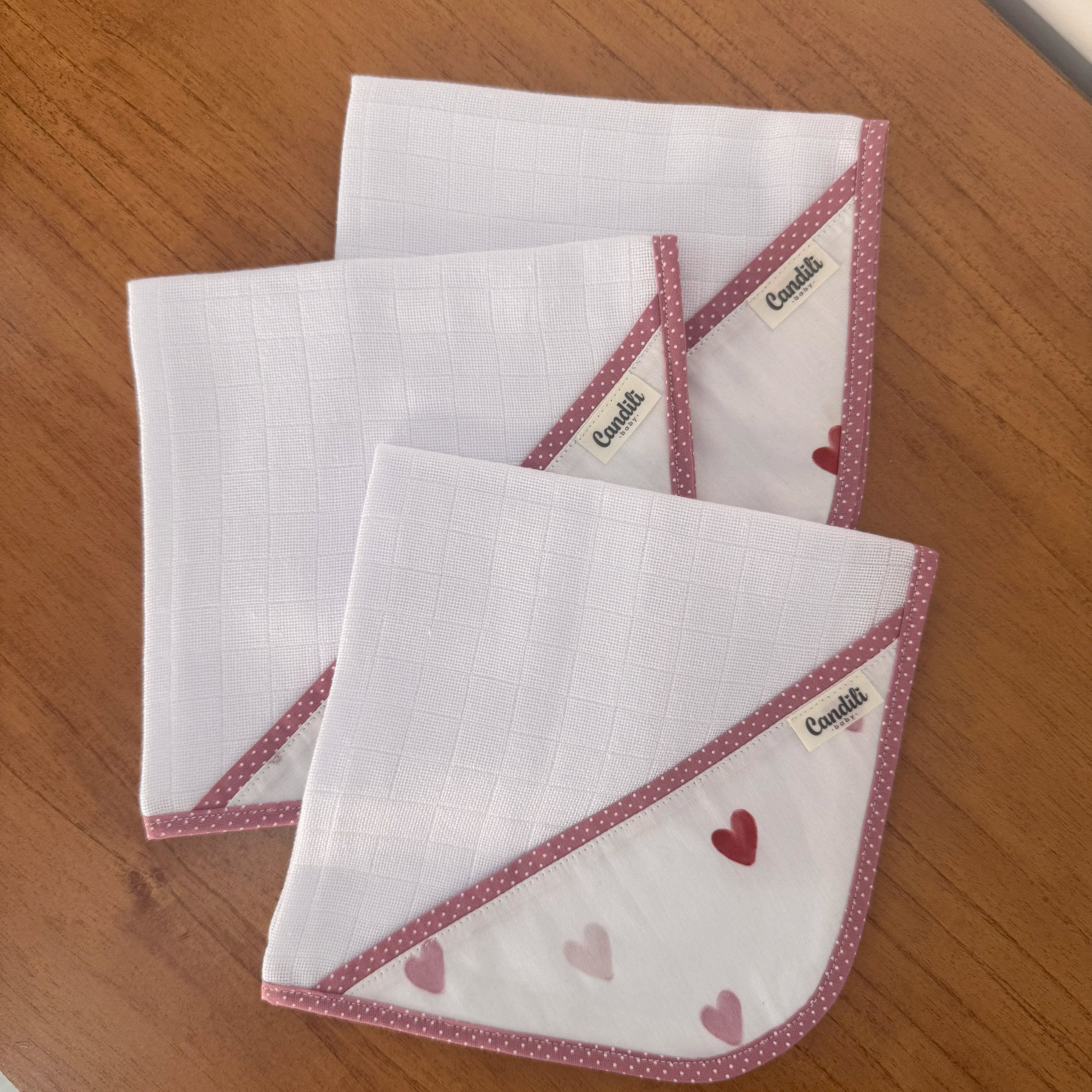 Kit Maternidade 20 peças - Corações