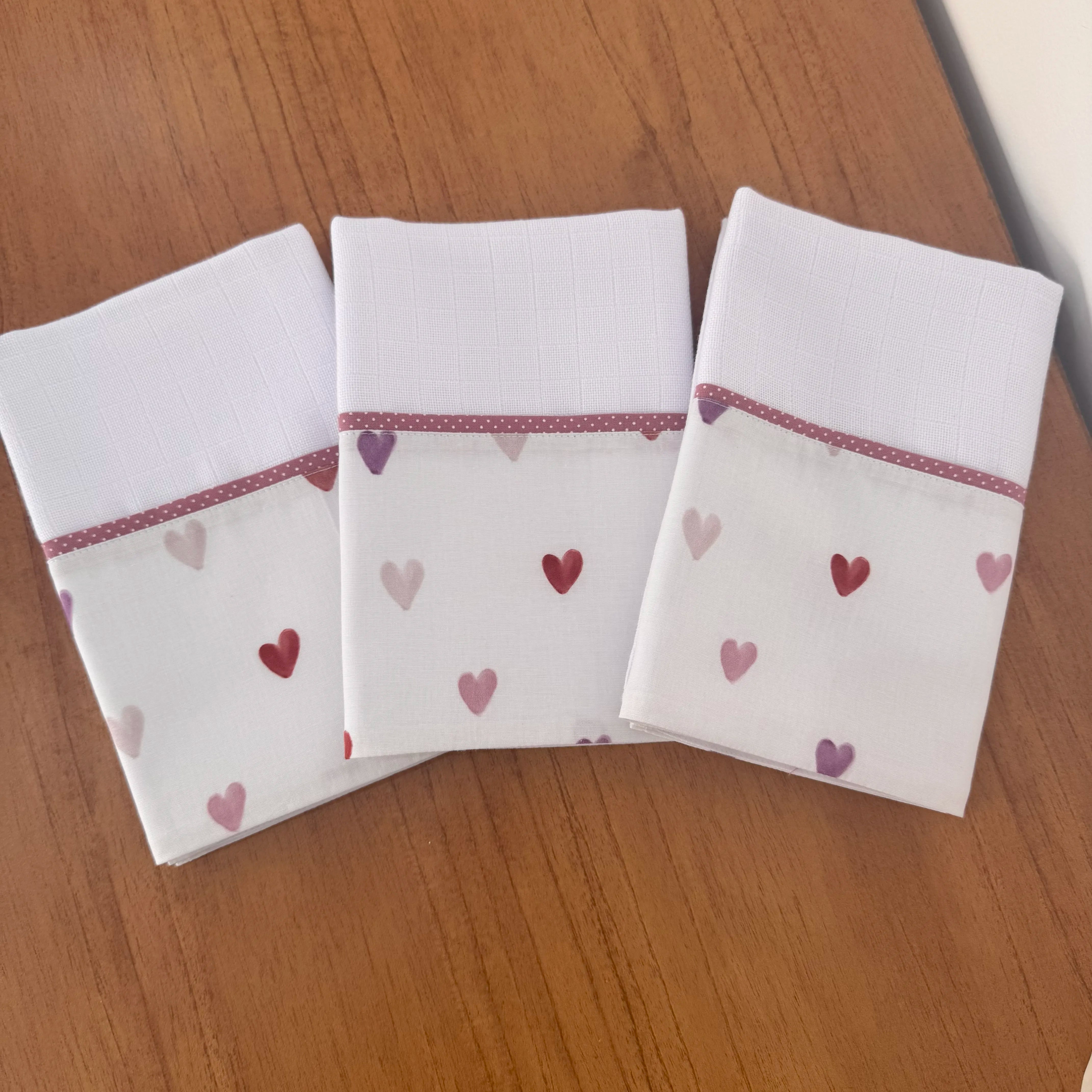 Kit Maternidade 20 peças - Corações