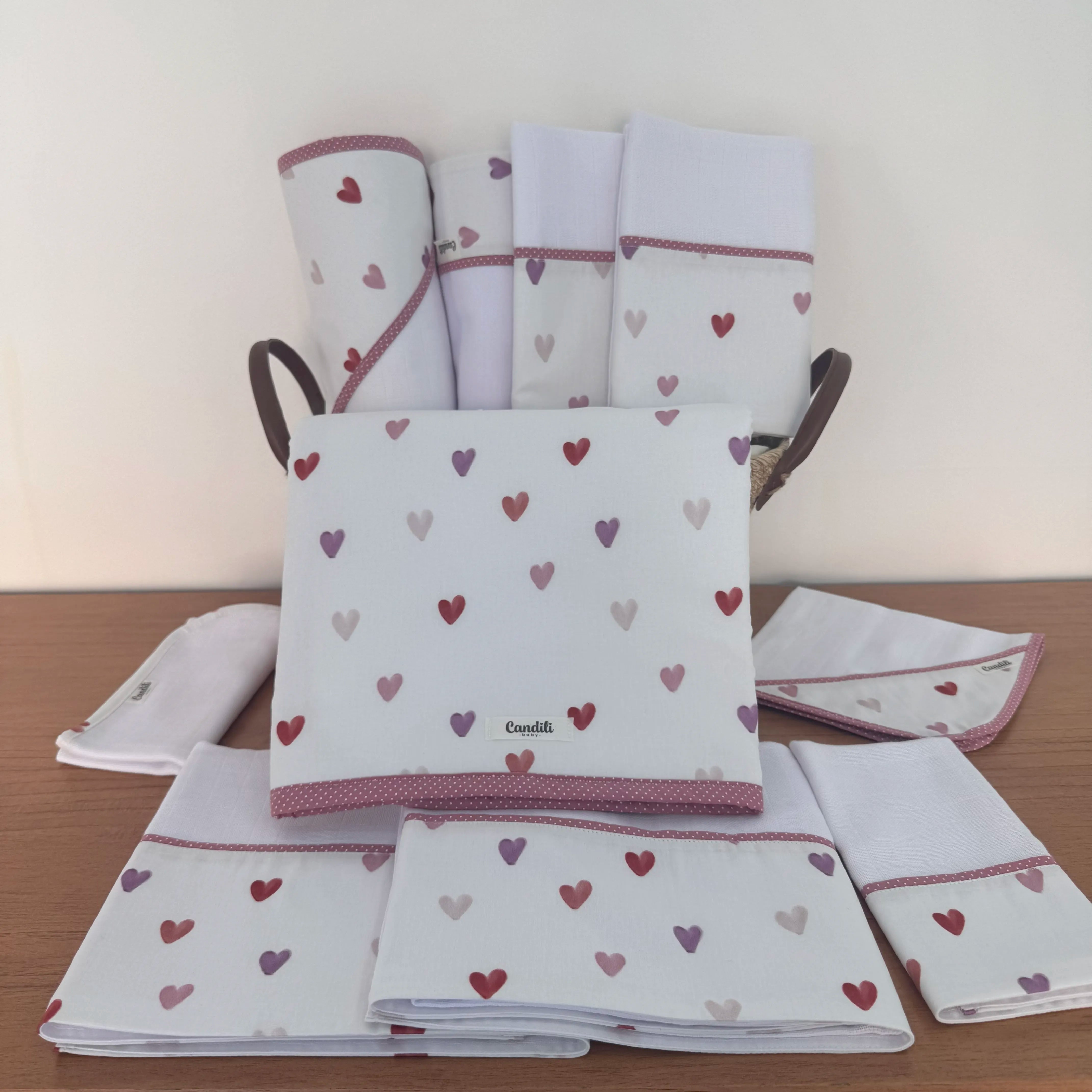 Kit Ternura 10 peças - Corações