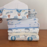 Kit Maternidade 20 peças - Balões e Paraquedas Azul