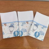 Kit Maternidade 20 peças - Balões e Paraquedas Azul