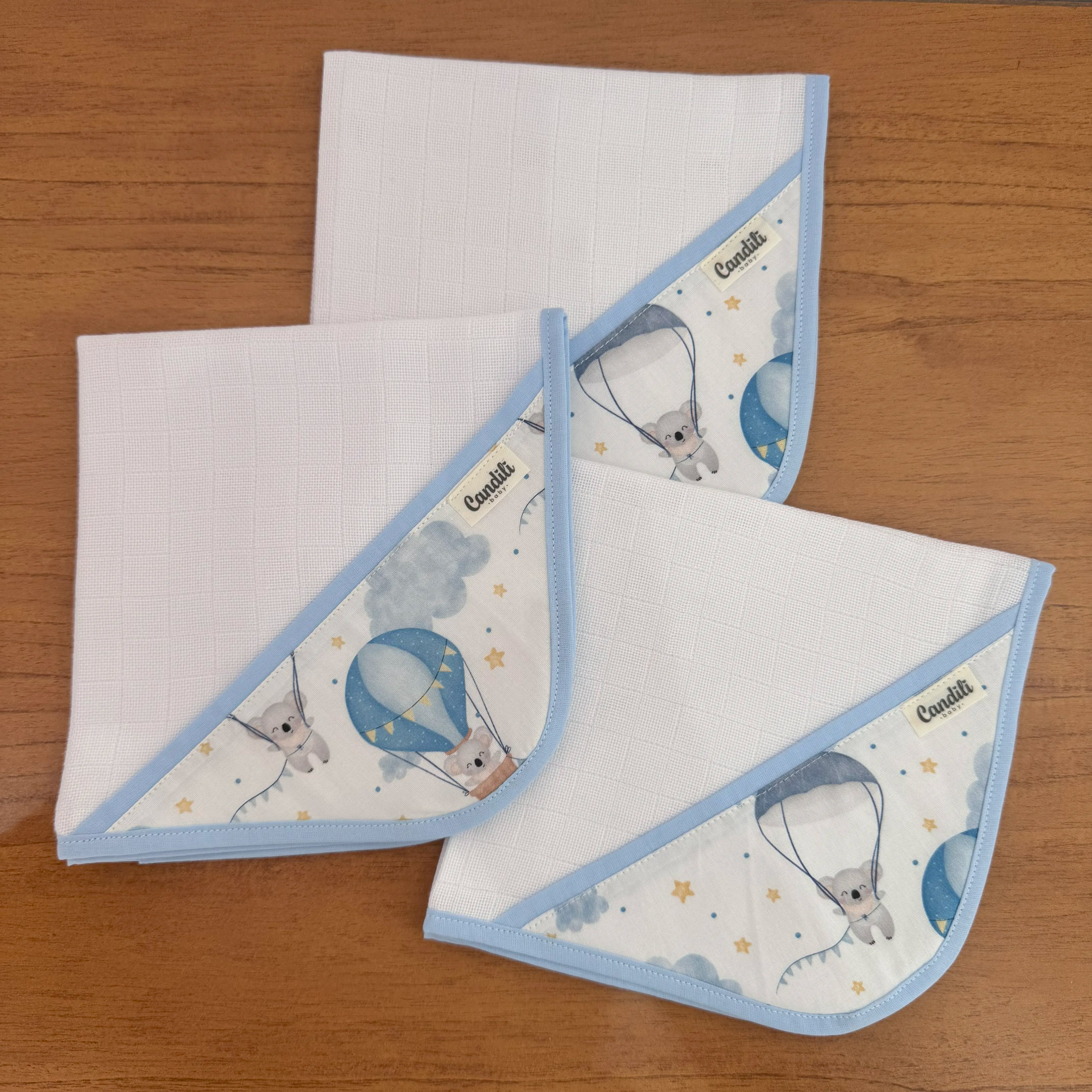 Kit Maternidade 20 peças - Balões e Paraquedas Azul