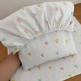 Jogo de Lençol 2 Peças - Corações Coloridos