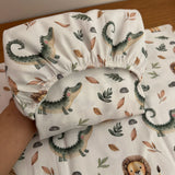 Jogo de Lençol 2 Peças - Leão e Jacaré