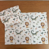 Jogo de Lençol 2 Peças - Leão e Jacaré