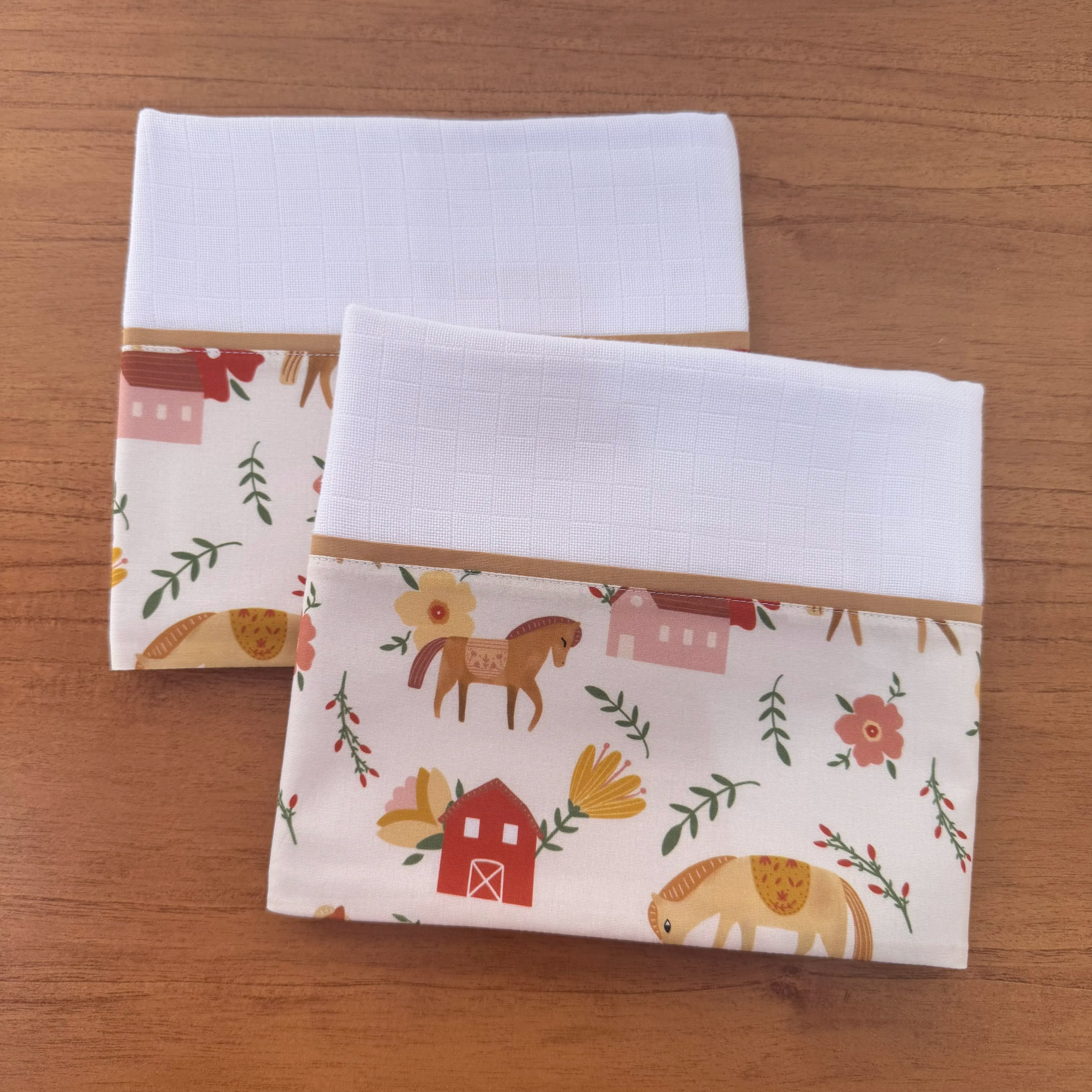 Kit Maternidade 20 peças - Cavalinhos e Flores