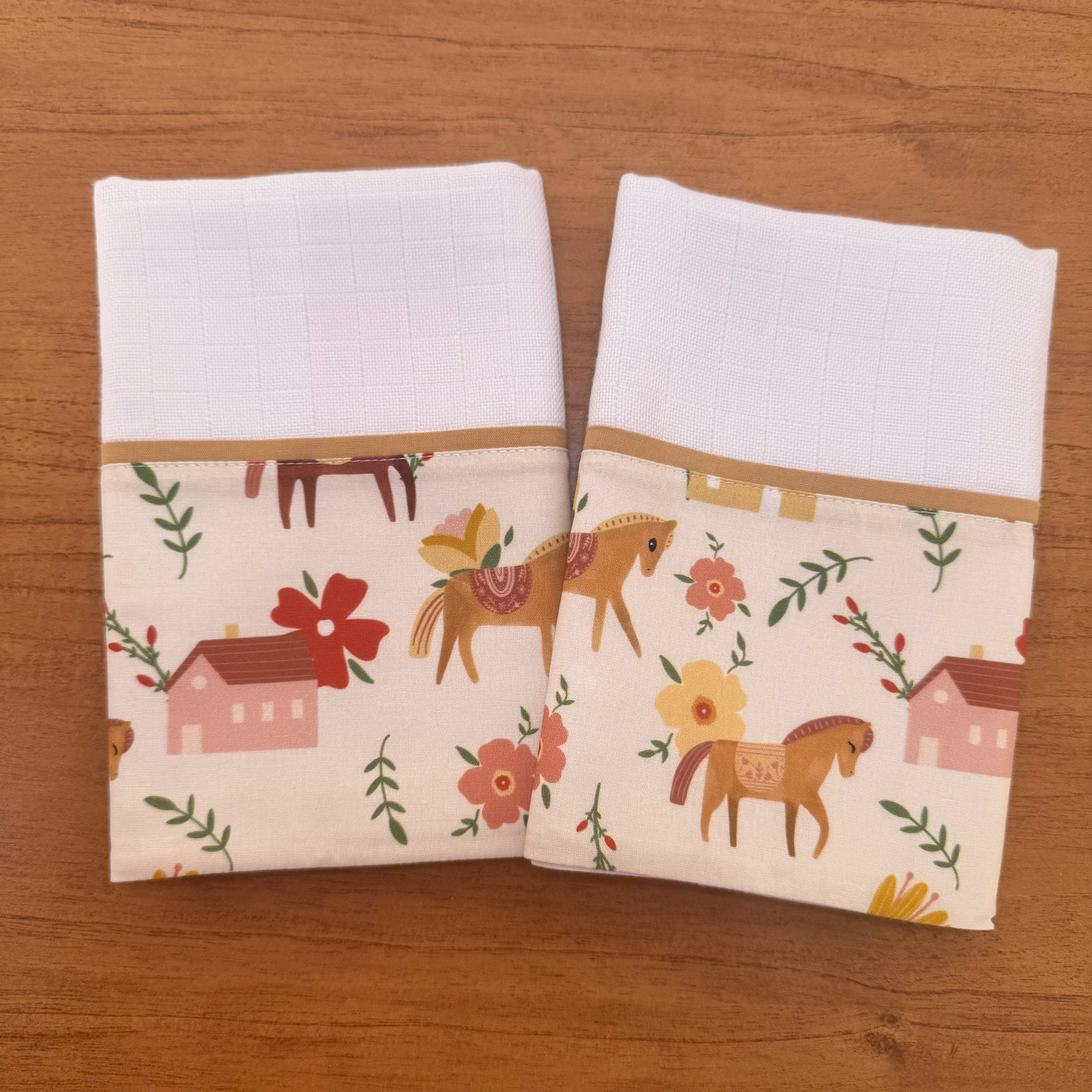 Kit Ternura 10 peças - Cavalinhos e Flores