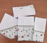 Kit Encanto 4 Peças: Fraldas de Boca e Fralda de Ombro- Caracol