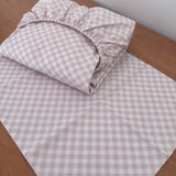 Jogo de Lençol 2 Peças - Xadrez Rosa