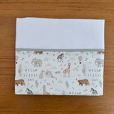 Kit Essencial 5 Peças: Fraldas de Boca, Fralda de Ombro e Fralda Multiuso - Safari Baby