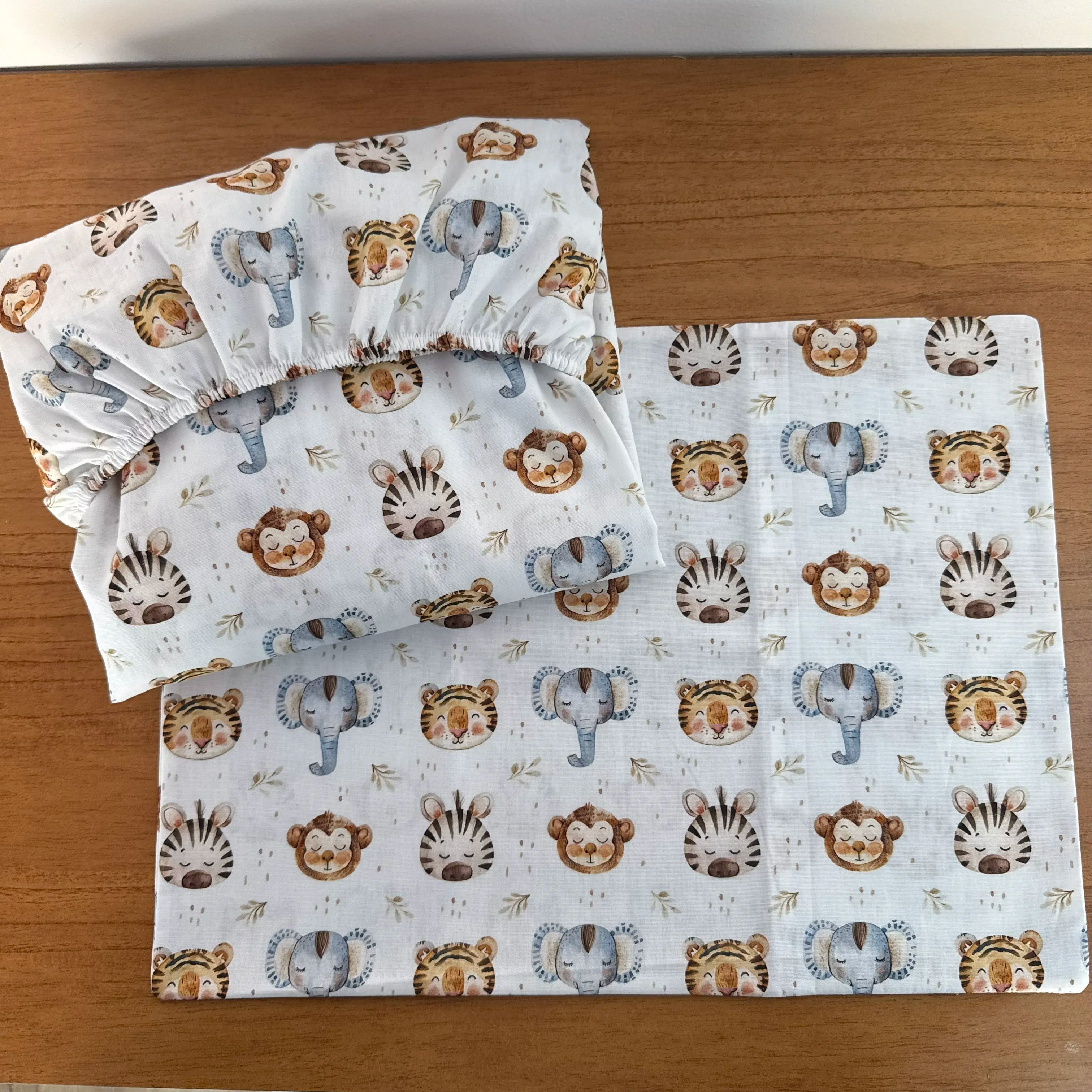 Jogo de Lençol 2 Peças - Animais da Savana