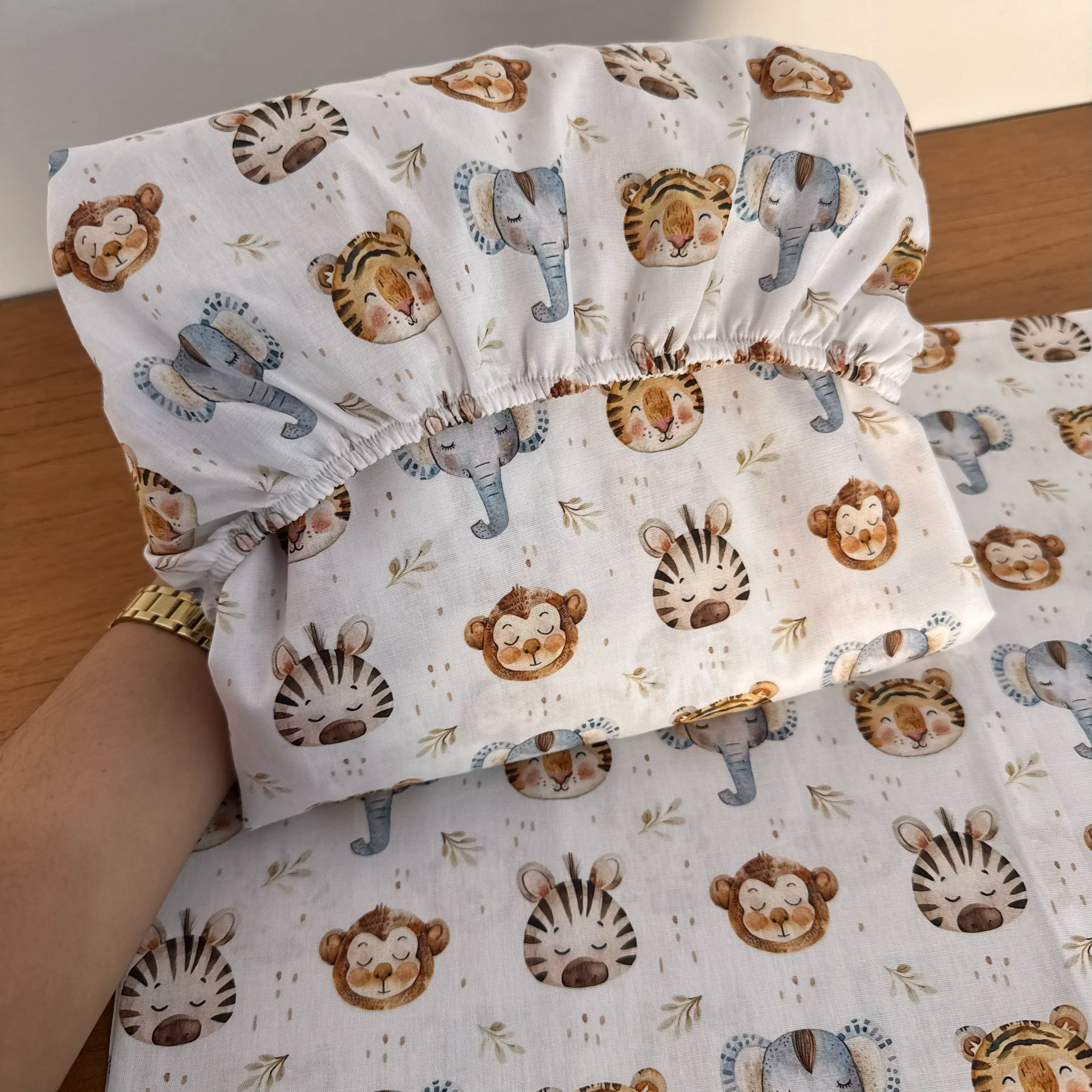 Jogo de Lençol 2 Peças - Animais da Savana