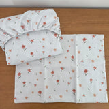 Jogo de Lençol 2 Peças - Flores e Folhas